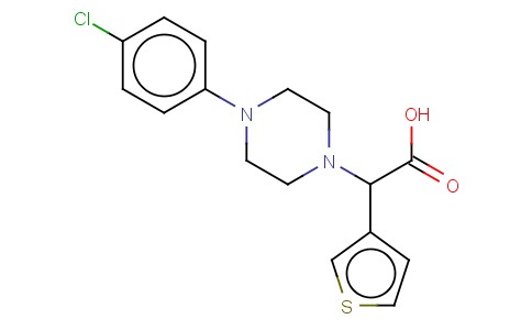 2-(4-(4-CHLOROPHENYL)PIPERAZIN-1-YL)-2-(THIOPHEN-3-YL)ACETIC ACID